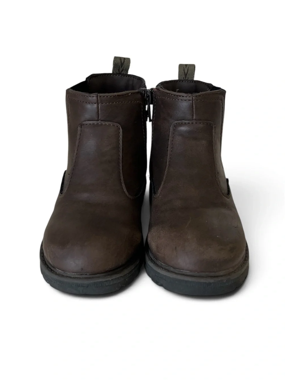 Kids Brown Chelsea Slip-On Boots Size 11